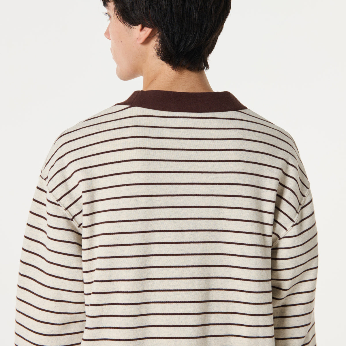 BORDER SWEAT CARDIGAN
