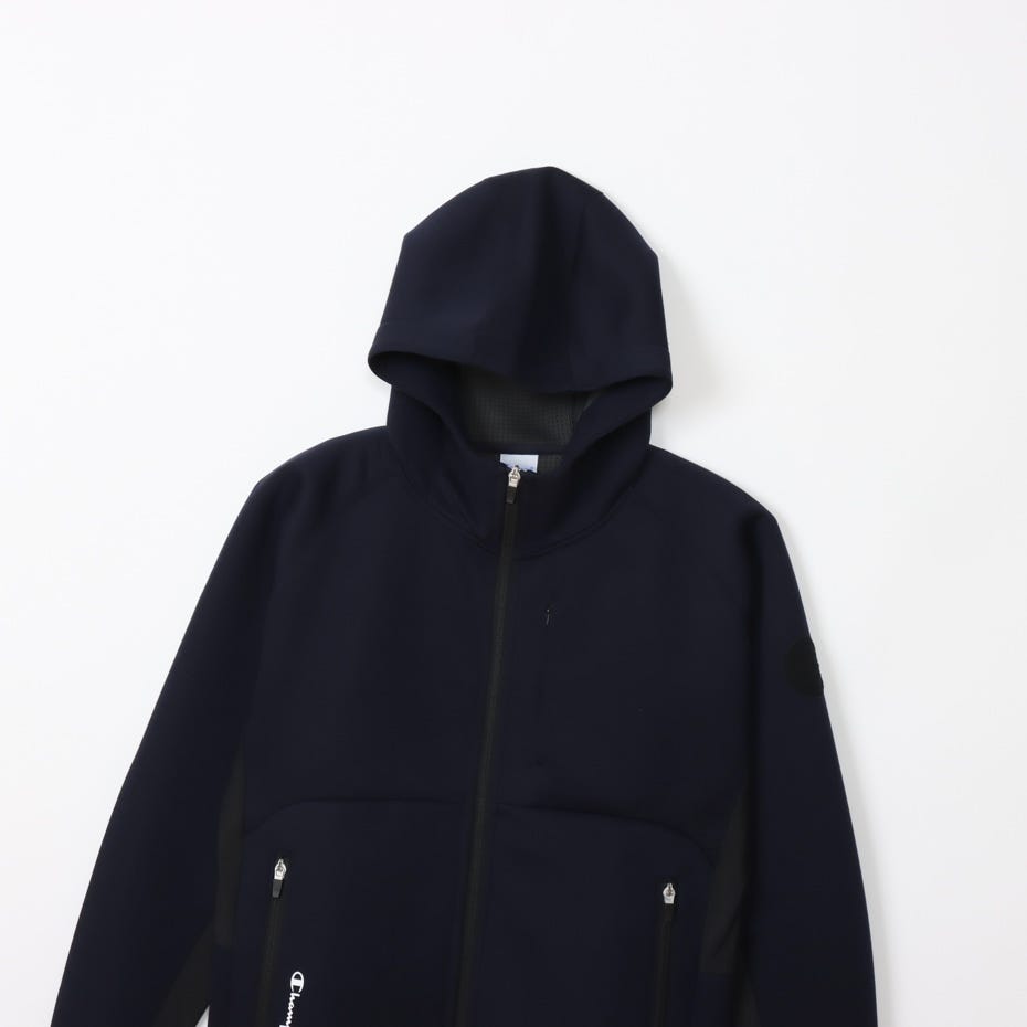 テックウィーブ 3LS ジップフーデッドスウェットシャツ (C3-AG102)