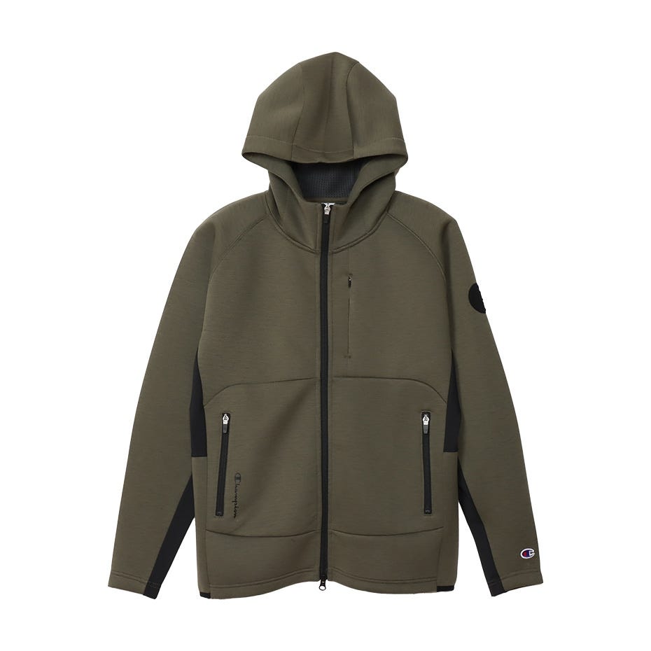 テックウィーブ 3LS ジップフーデッドスウェットシャツ (C3-AG102)