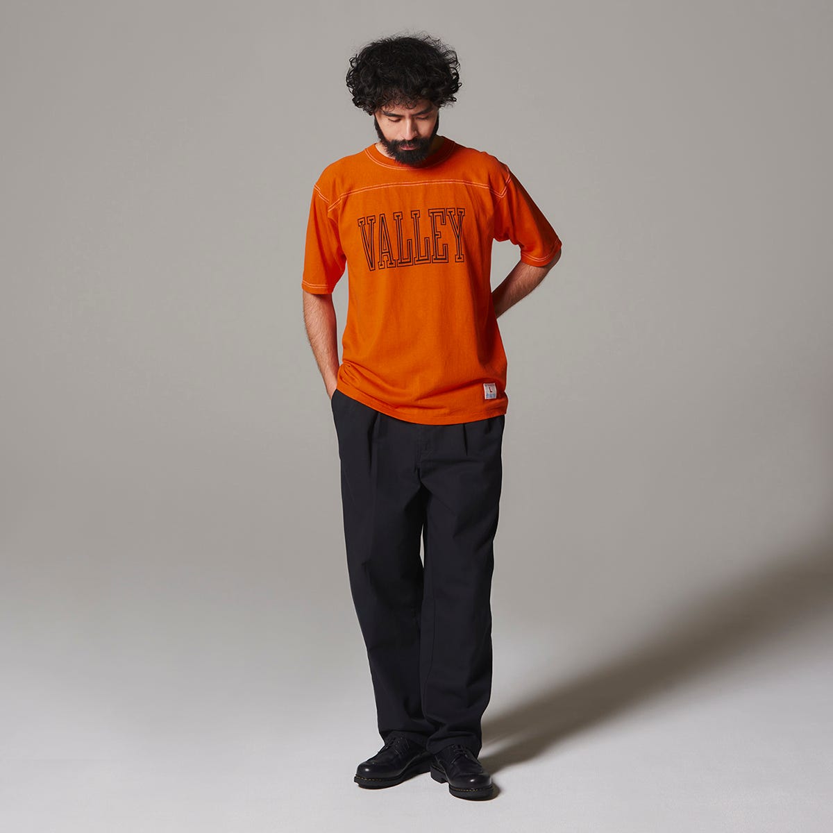 QB 1/4スリーブフットボールTシャツ (C3-B311)