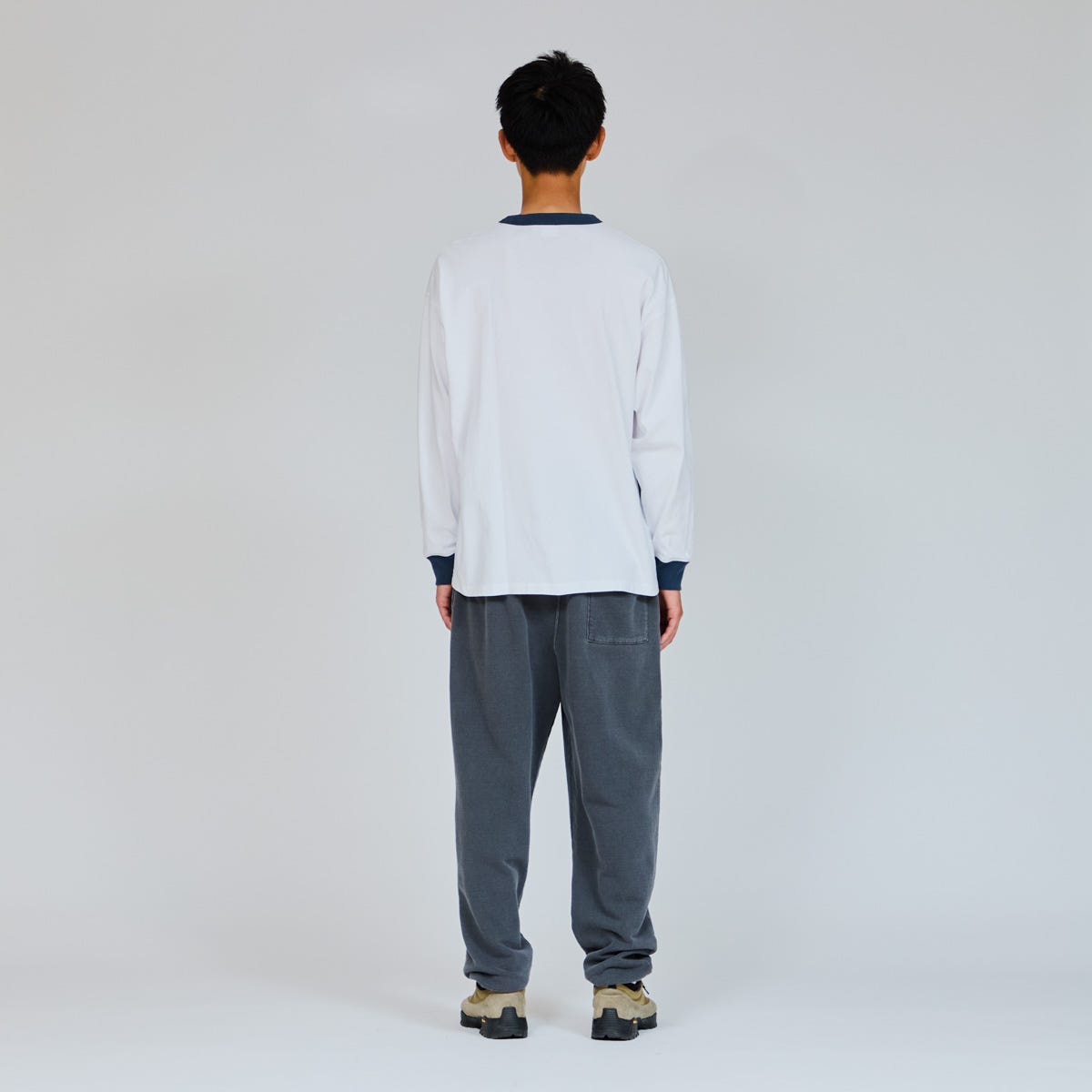 ロングスリーブヘンリーネックTシャツ (C3-B405)