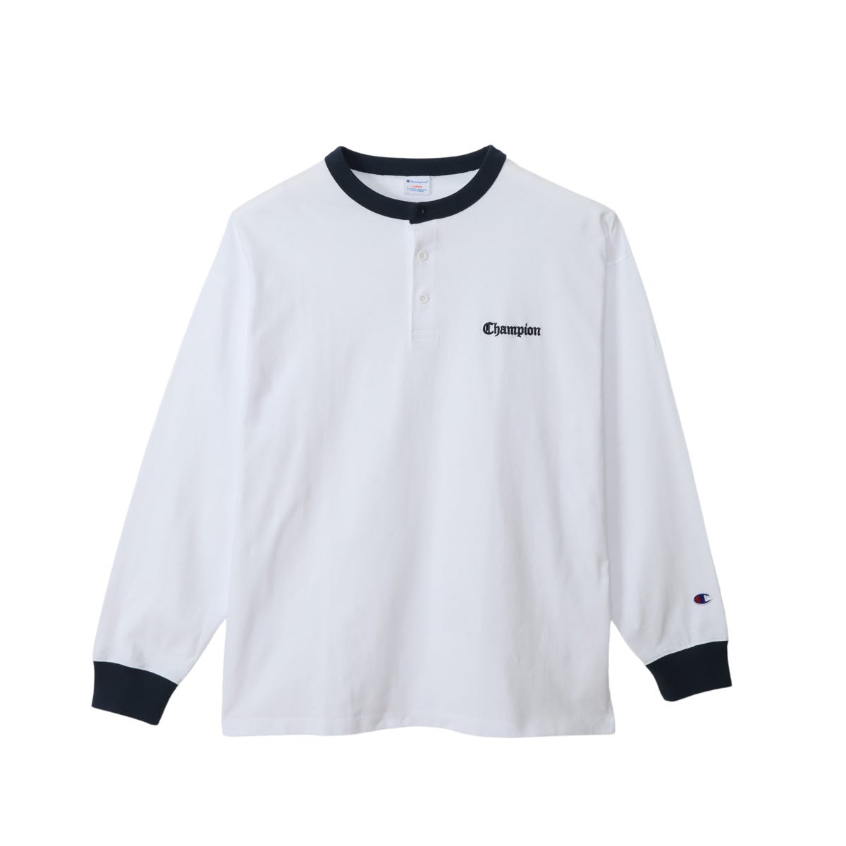 ロングスリーブヘンリーネックTシャツ (C3-B405)