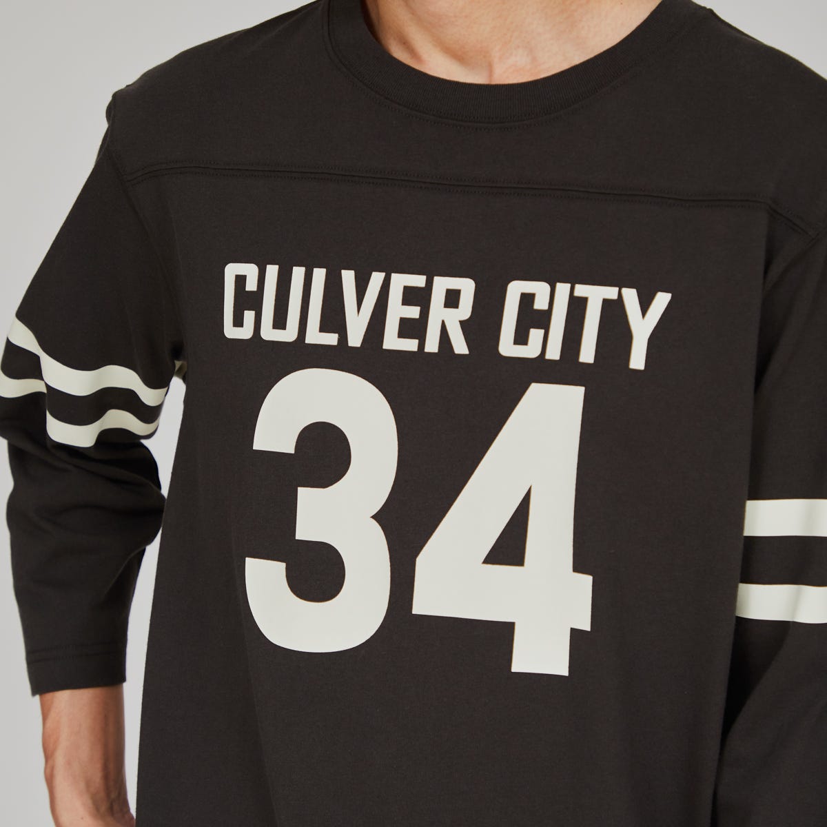 3/4 スリーブフットボールTシャツ (C3-B412)