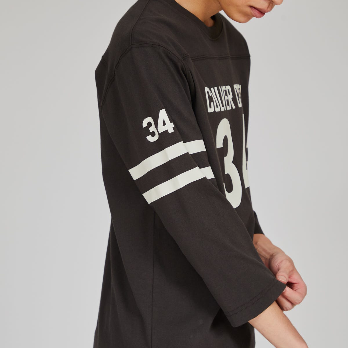 3/4 スリーブフットボールTシャツ (C3-B412)