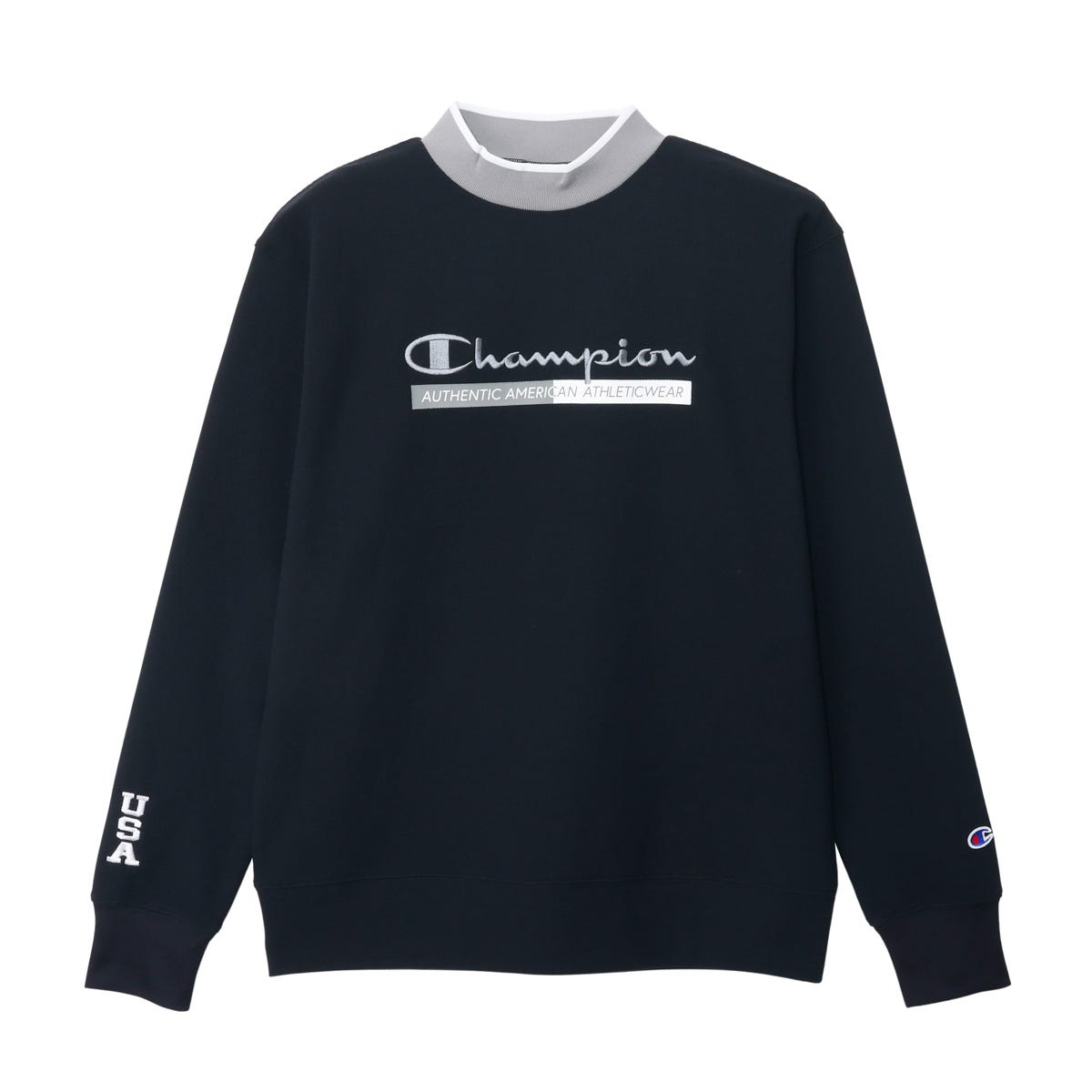 ロングスリーブモックネックシャツ (C3-BG401)