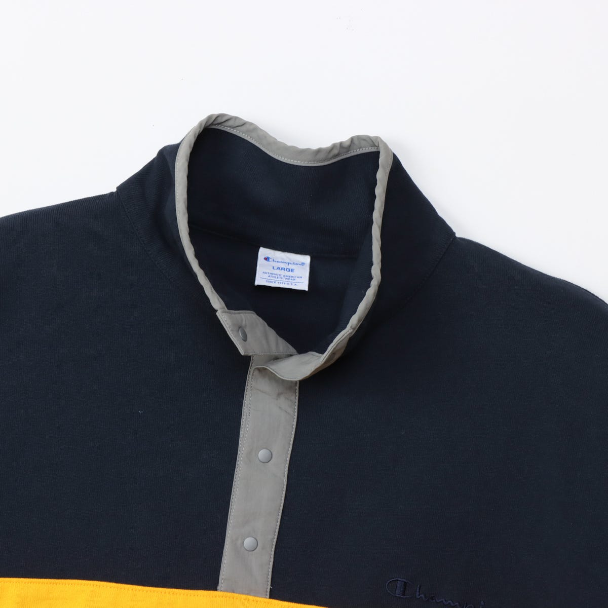 ハーフスナップロングスリーブTシャツ (C3-C413)