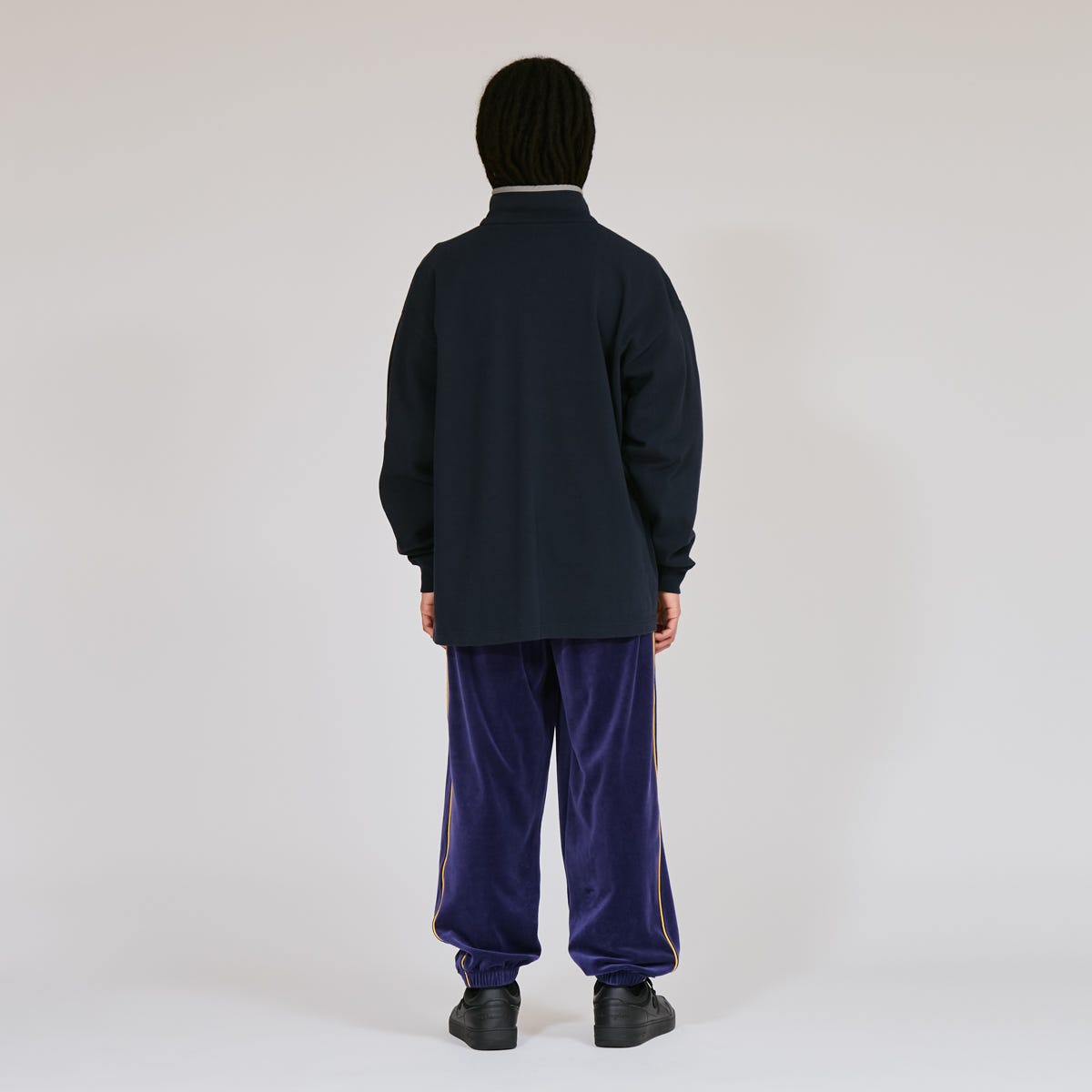 ハーフスナップロングスリーブTシャツ (C3-C413)