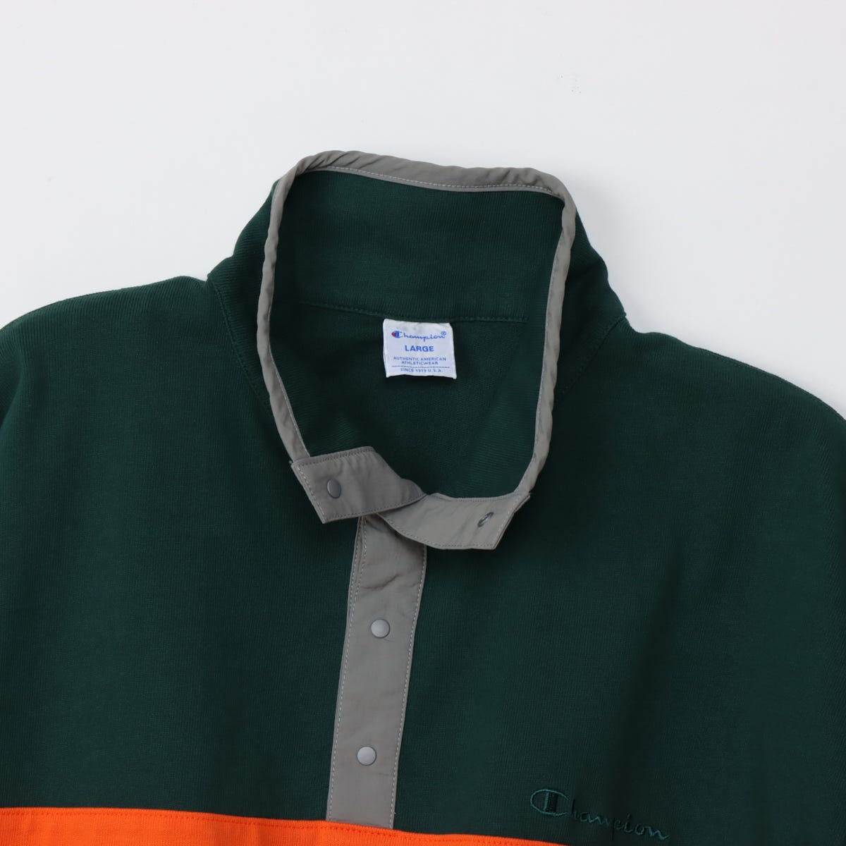 ハーフスナップロングスリーブTシャツ (C3-C413)