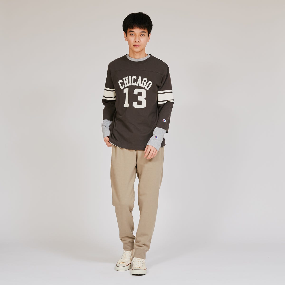 3/4スリーブフットボールTシャツ