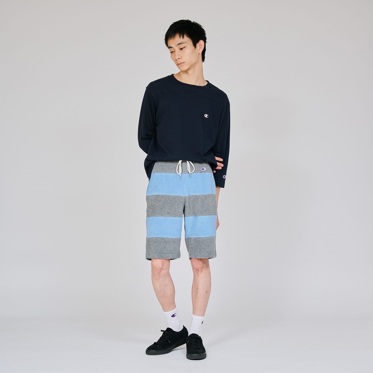 3/4スリーブフットボールTシャツ (C3-C426)