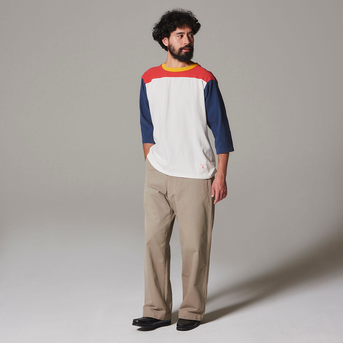 3/4スリーブ フットボールTシャツ (C3-D406)