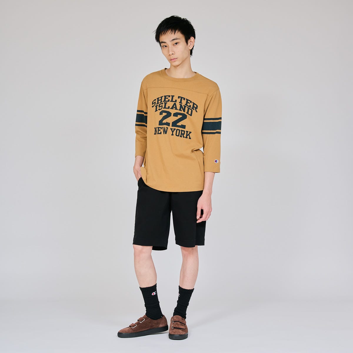 3/4 スリーブフットボールTシャツ