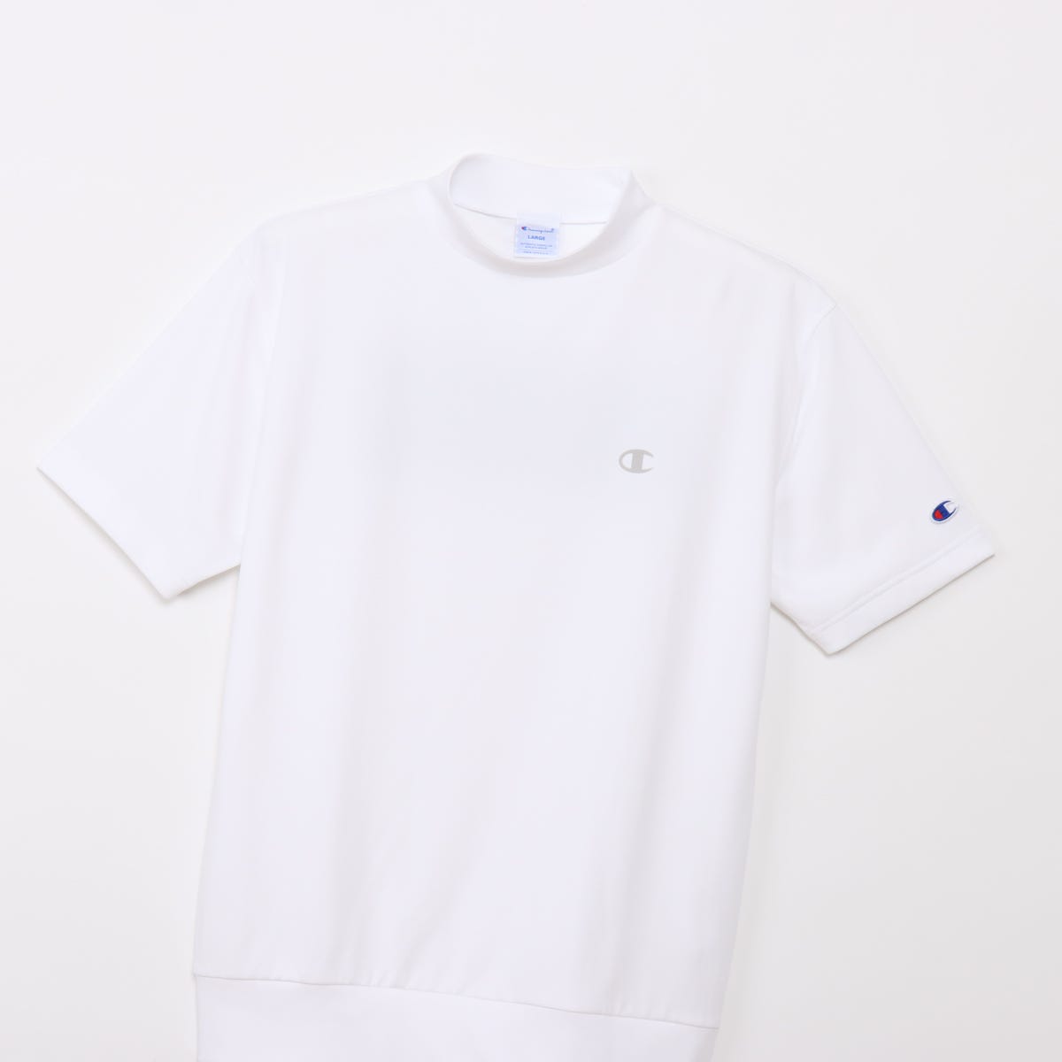 ショートスリーブモックネックシャツ
