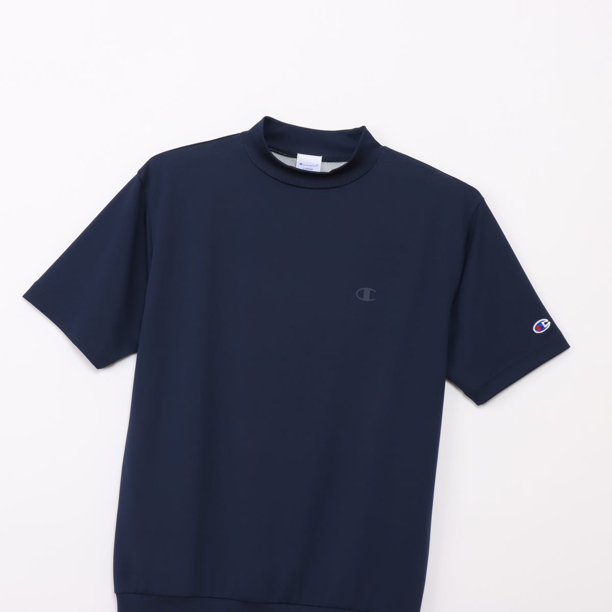 ショートスリーブモックネックシャツ