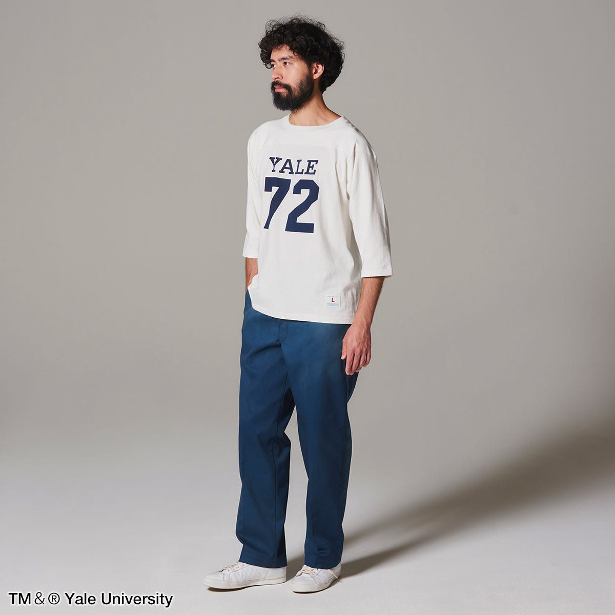 P12 3/4スリーブフットボールTシャツ (C3-R413)