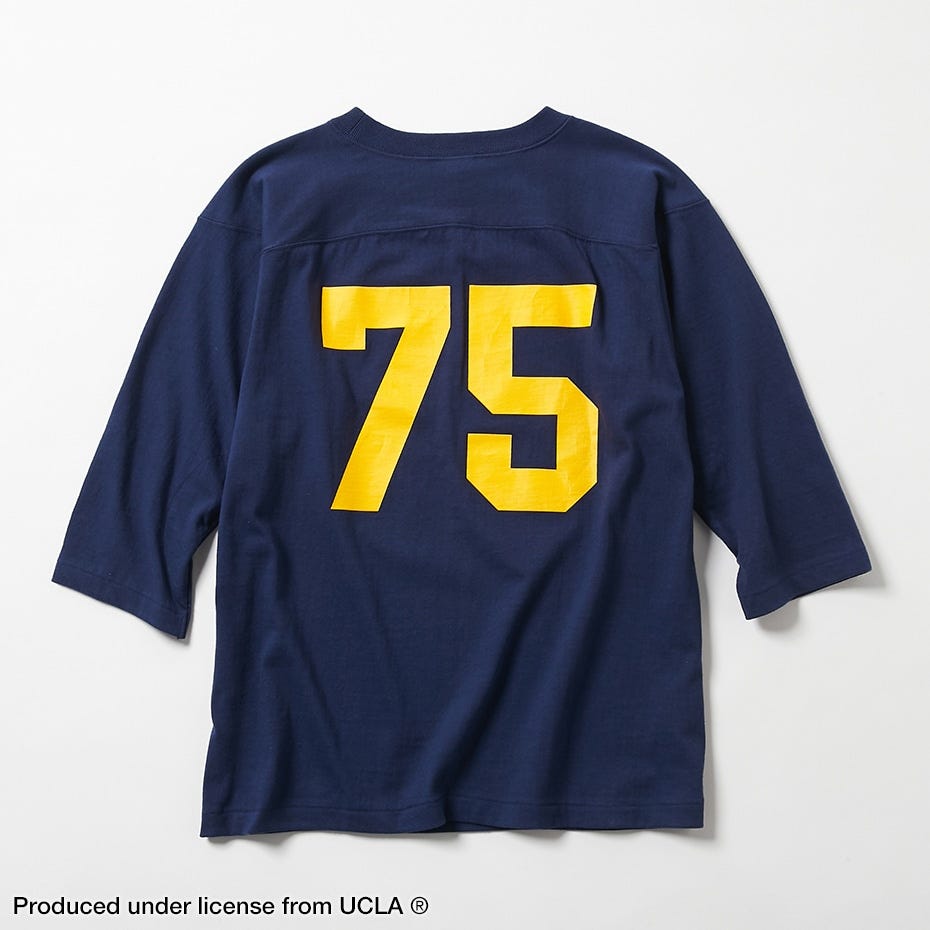P12 3/4スリーブフットボールTシャツ (C3-R413)