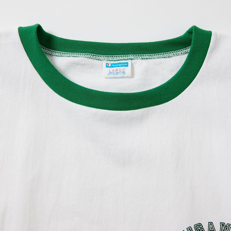 PLEBE ショートスリーブリンガーTシャツ (C3-X336)