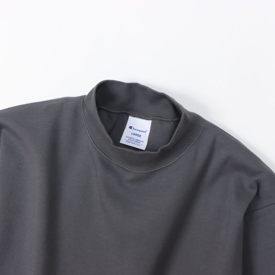 モックネックロングスリーブTシャツ (C3-Y434)