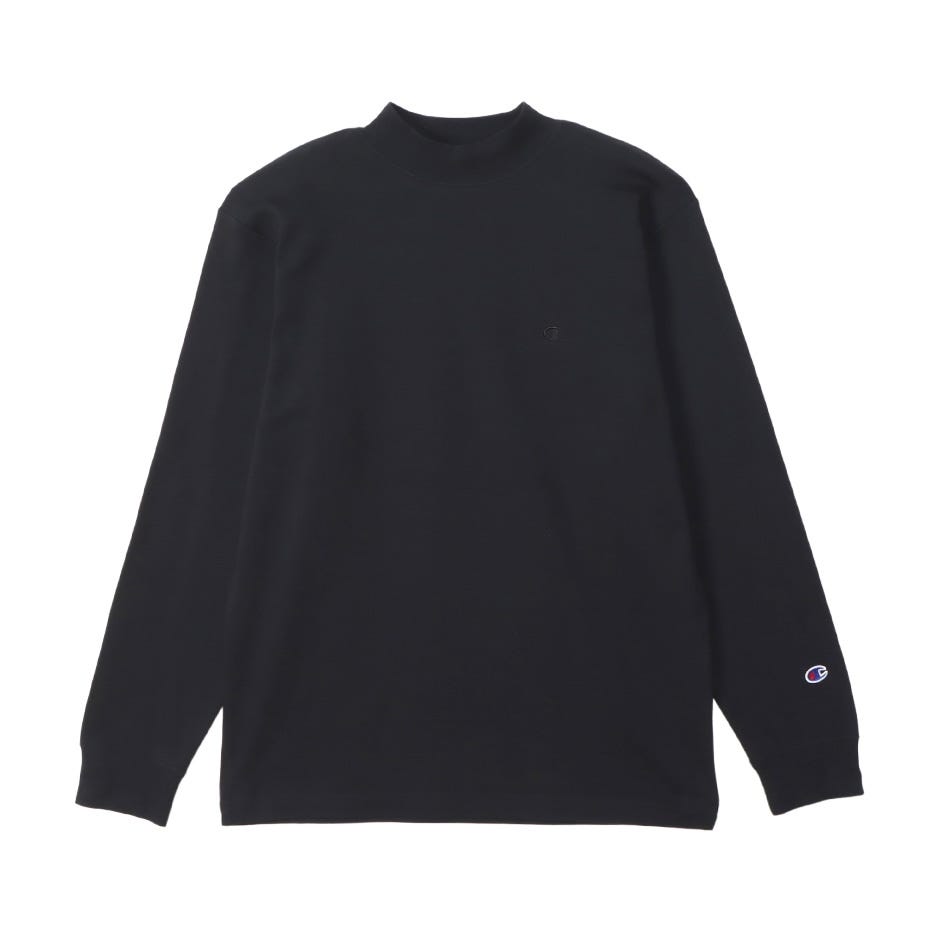 モックネックロングスリーブTシャツ (C3-Y434)