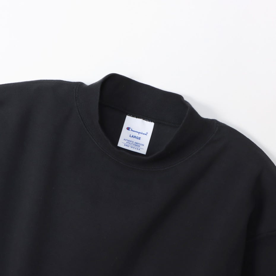 モックネックロングスリーブTシャツ (C3-Y434)