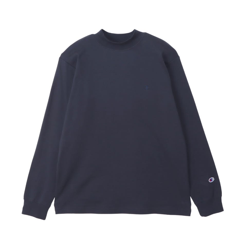 モックネックロングスリーブTシャツ (C3-Y434)