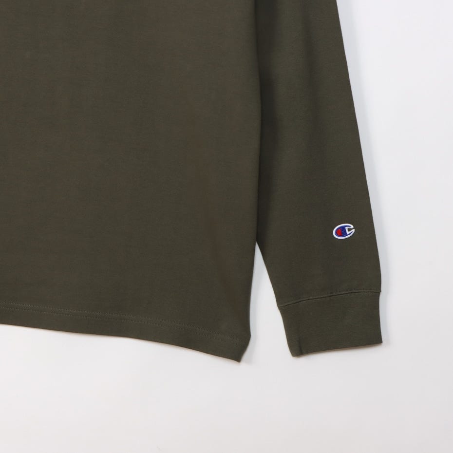 モックネックロングスリーブTシャツ (C3-Y434)
