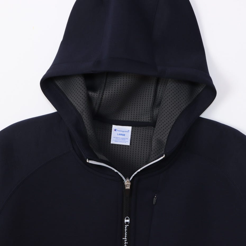 テックウィーブ 3LS ジップフーデッドスウェットシャツ (C3-YG101)