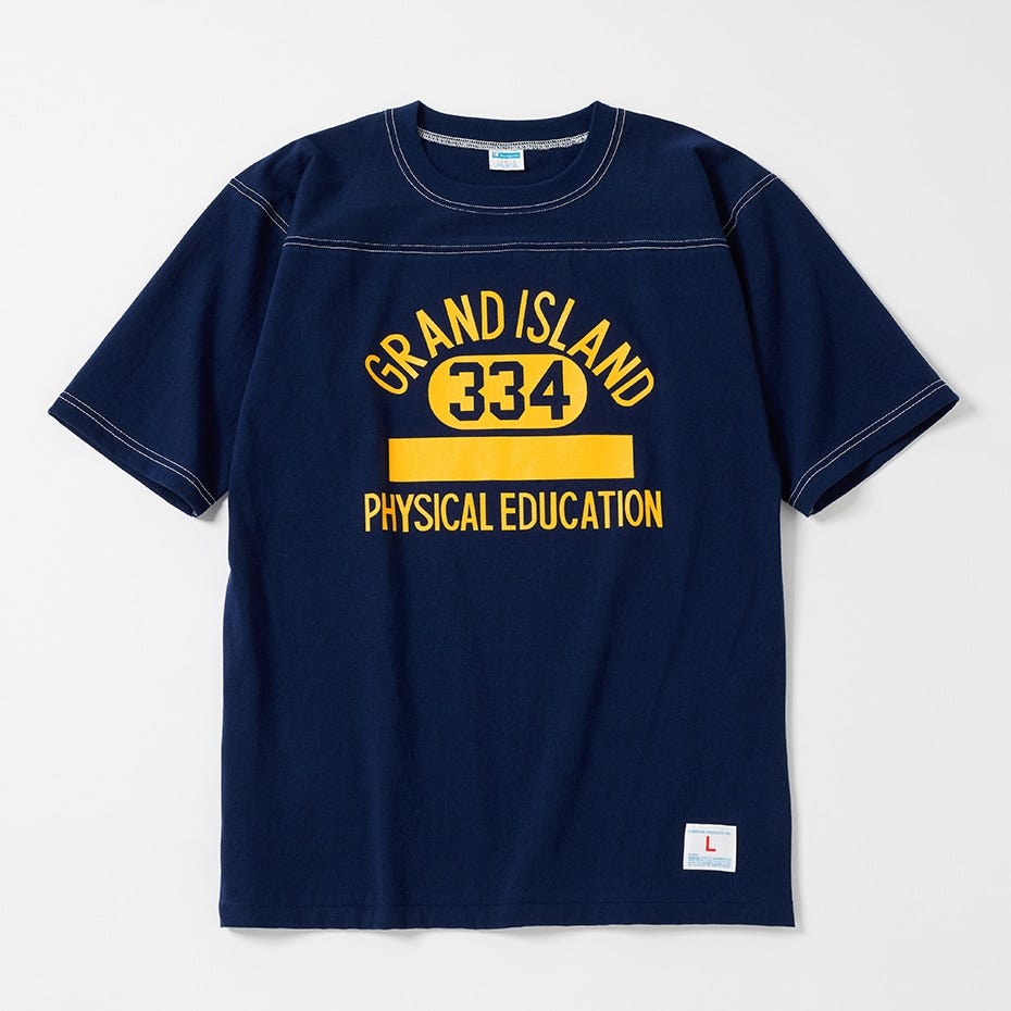 QB 1/4スリーブフットボールTシャツ (C3-Z322)-【チャンピオン公式】