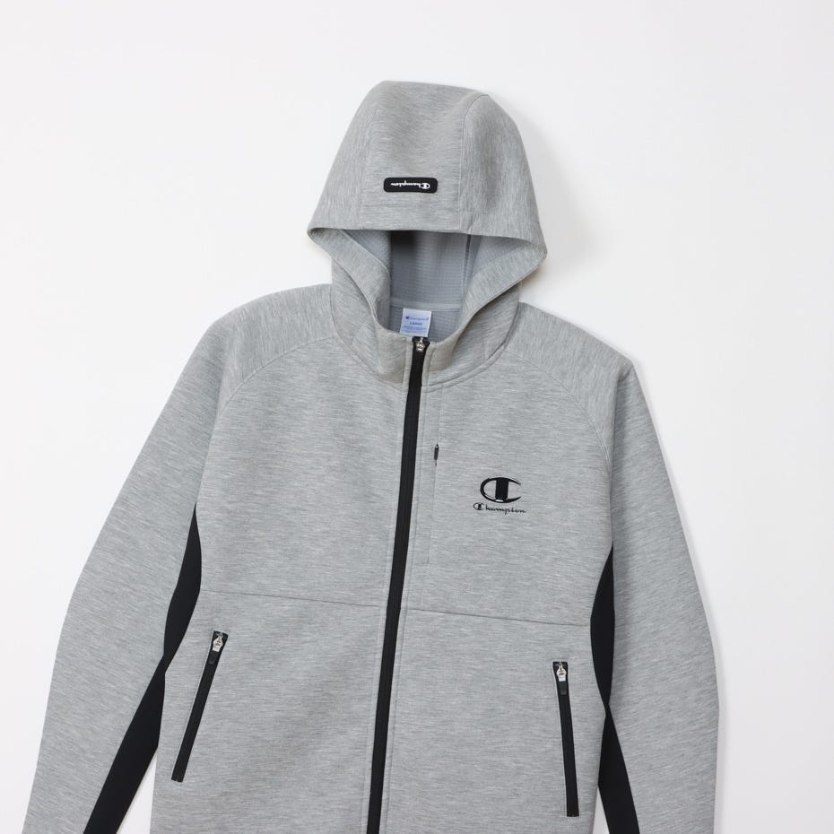 テックウィーブ(R)3LS ジップフーデッドスウェットシャツ 24SS (C3-ZG102)