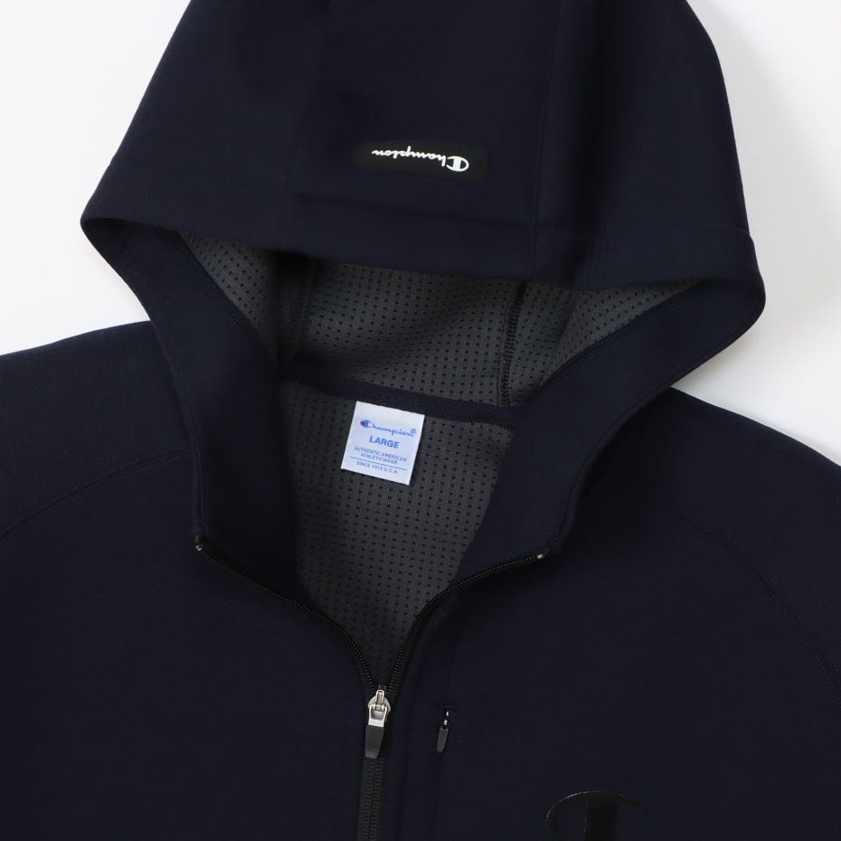 テックウィーブ(R)3LS ジップフーデッドスウェットシャツ 24SS (C3-ZG102)