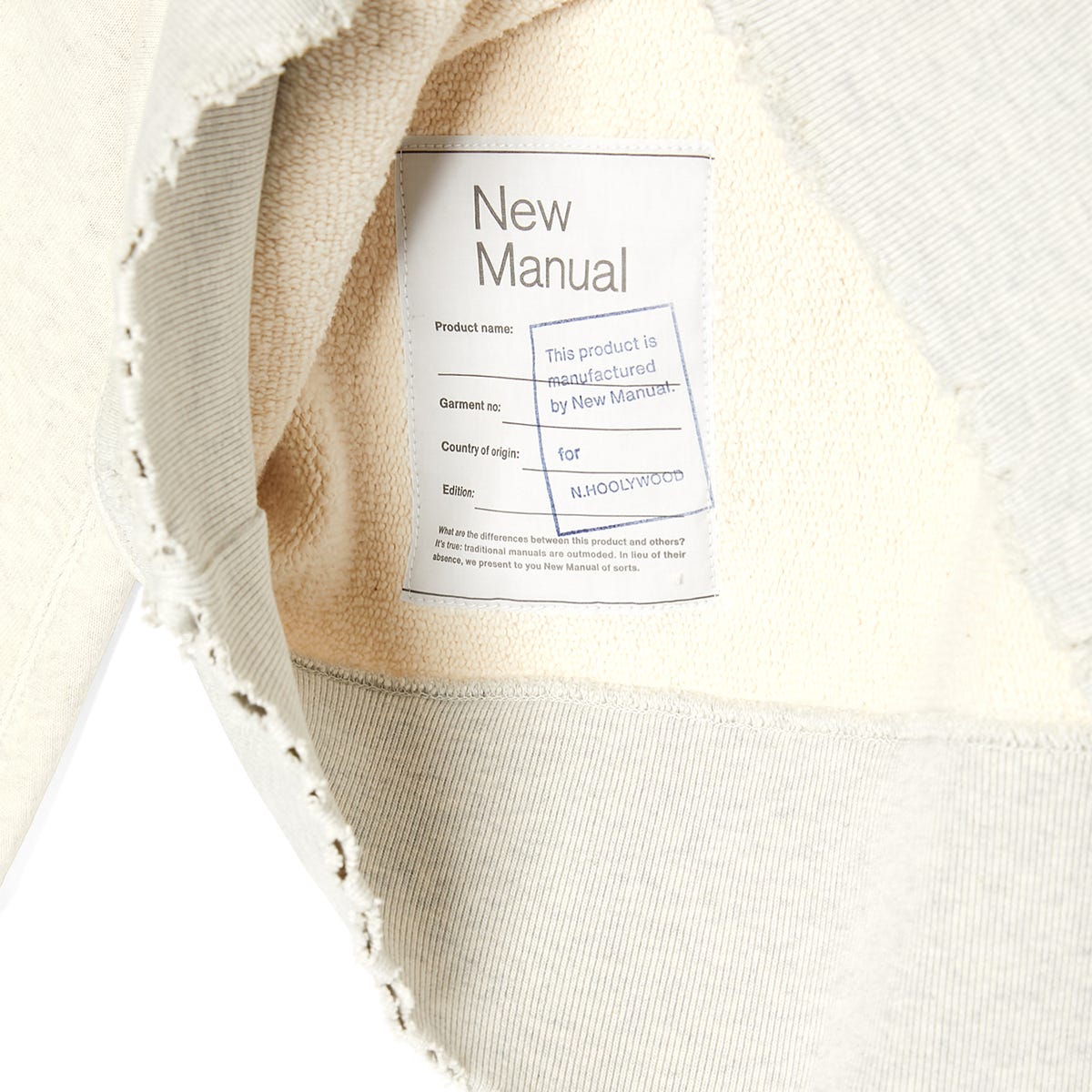 【キャンペーン対象外】Champion × N.HOOLYWOOD × New Manual クルーネックスウェットシャツ(C8-B027)