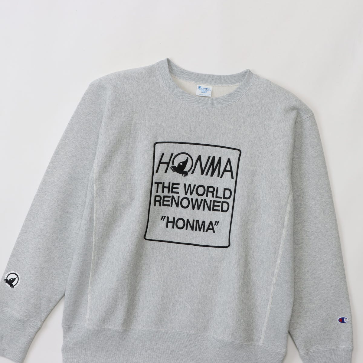 【キャンペーン対象外】Champion × HONMA リバースウィーブ(R) クルーネックスウェットシャツ(C8-C044)