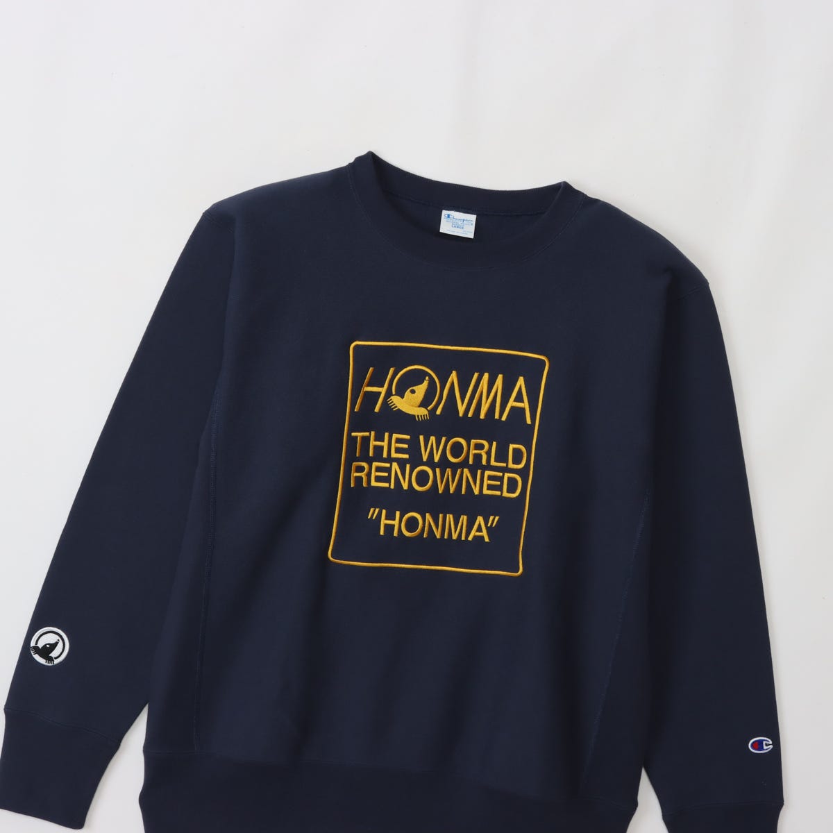 【キャンペーン対象外】Champion × HONMA リバースウィーブ(R) クルーネックスウェットシャツ(C8-C044)