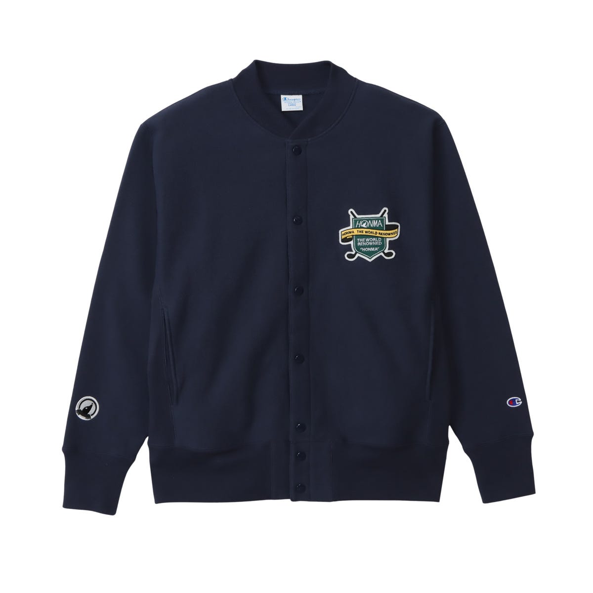 【キャンペーン対象外】Champion × HONMA リバースウィーブ(R) スナップスウェットシャツ(C8-C045)