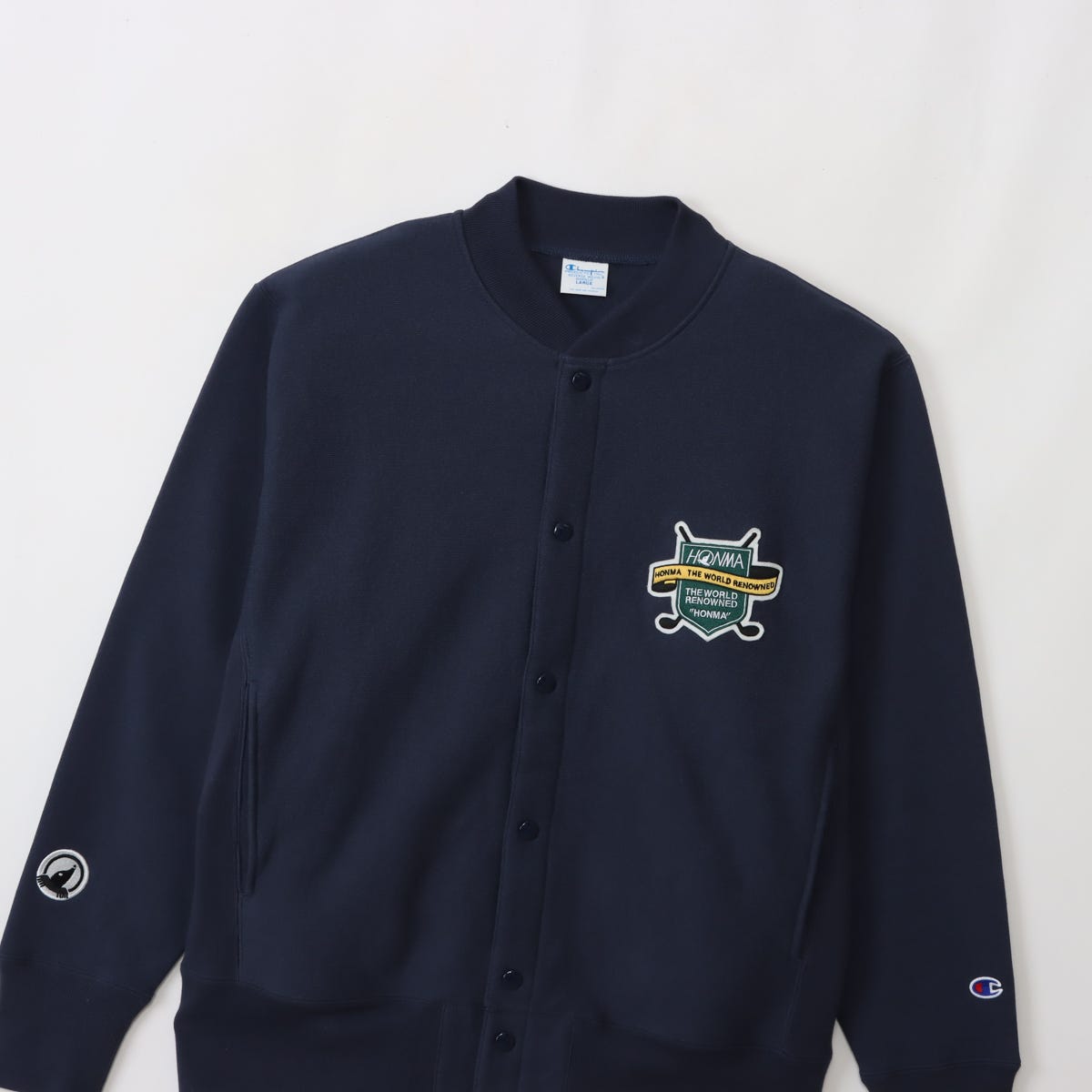 【キャンペーン対象外】Champion × HONMA リバースウィーブ(R) スナップスウェットシャツ(C8-C045)