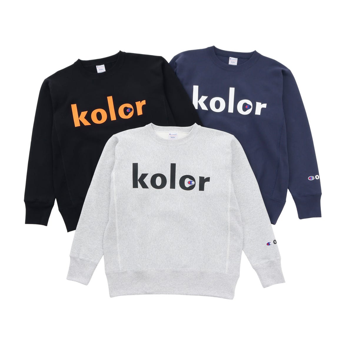 【キャンペーン対象外】Champion × kolor リバースウィーブ(R) クルーネックスウェットシャツ(C8-C067)
