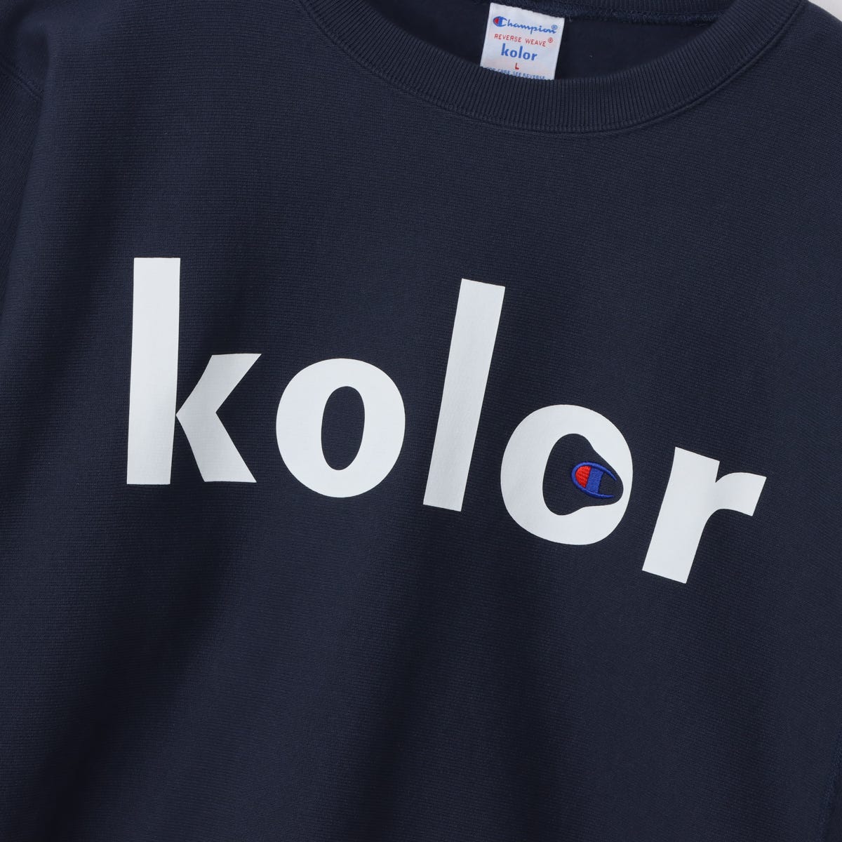 【キャンペーン対象外】Champion × kolor リバースウィーブ(R) クルーネックスウェットシャツ(C8-C067)