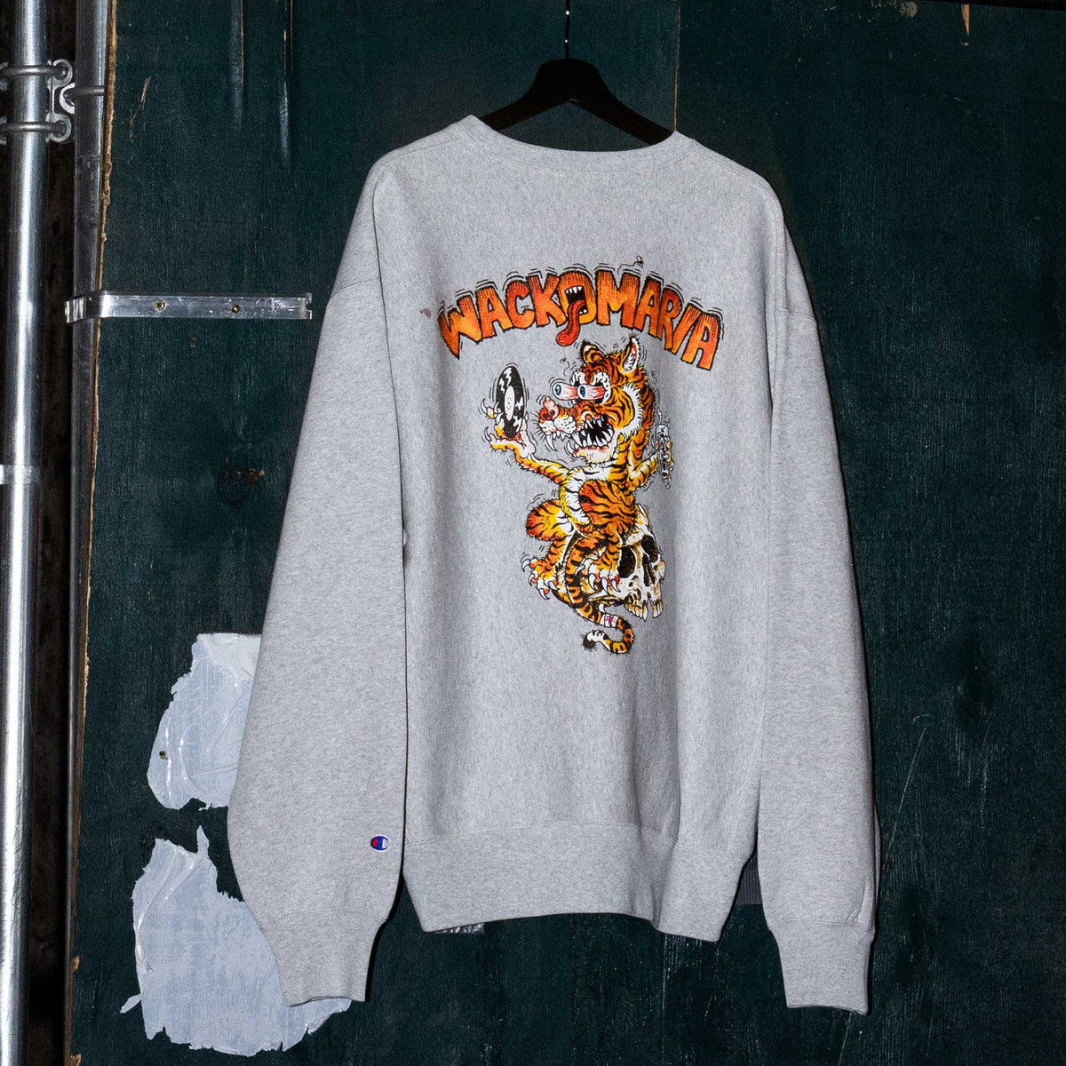 Champion × WACKO MARIA リバースウィーブ(R) クルーネックスウェットシャツ (C8-E042)