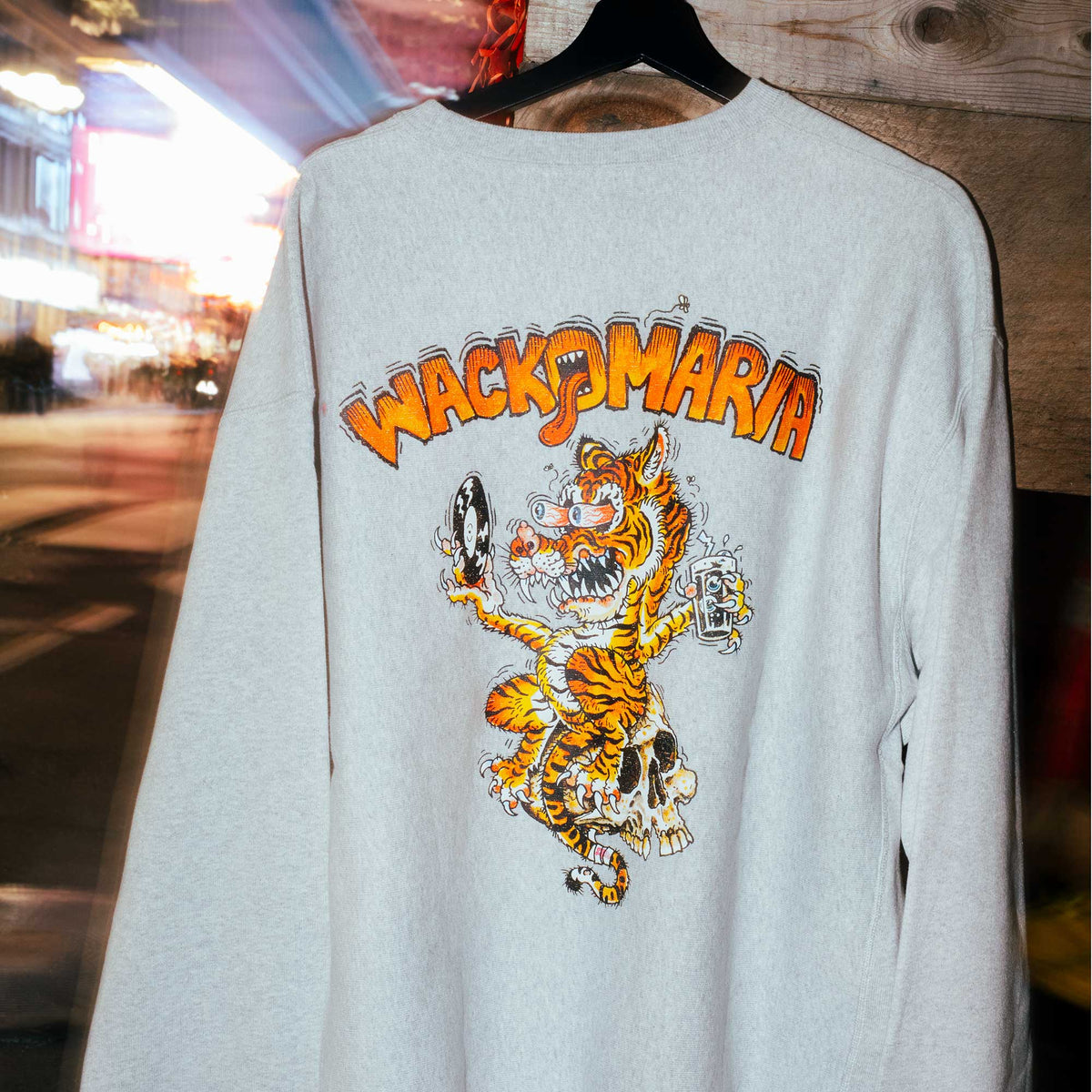 Champion × WACKO MARIA リバースウィーブ(R) クルーネックスウェットシャツ (C8-E042)