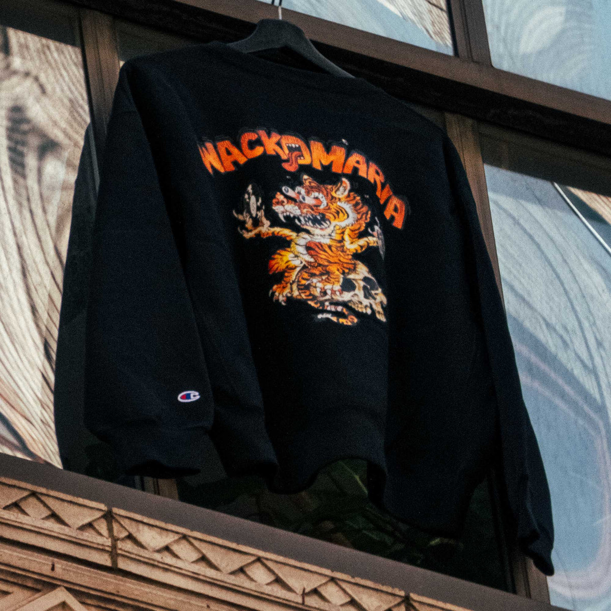 Champion × WACKO MARIA リバースウィーブ(R) クルーネックスウェットシャツ (C8-E042)
