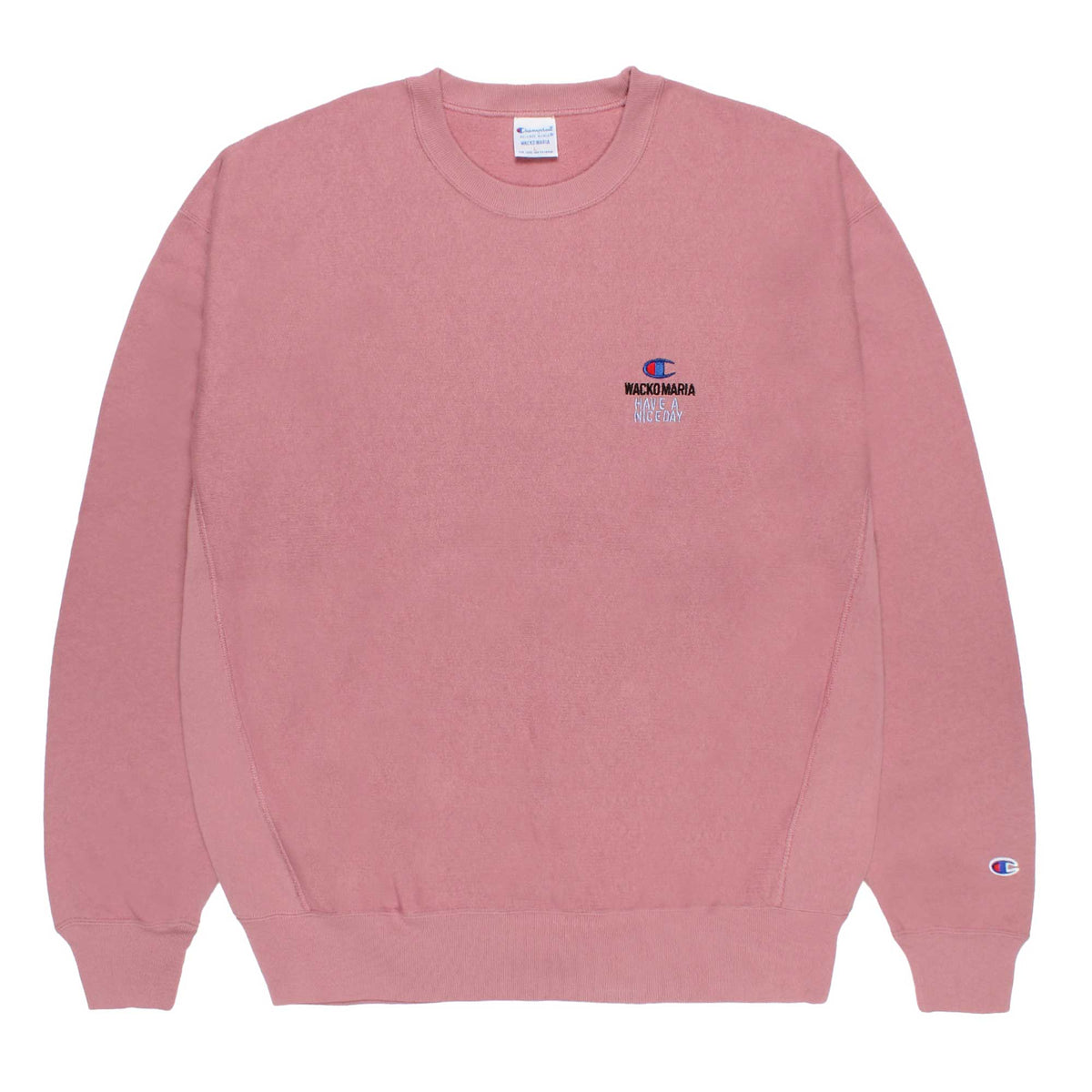 Champion × WACKO MARIA リバースウィーブ(R) クルーネックスウェットシャツ (C8-E042)