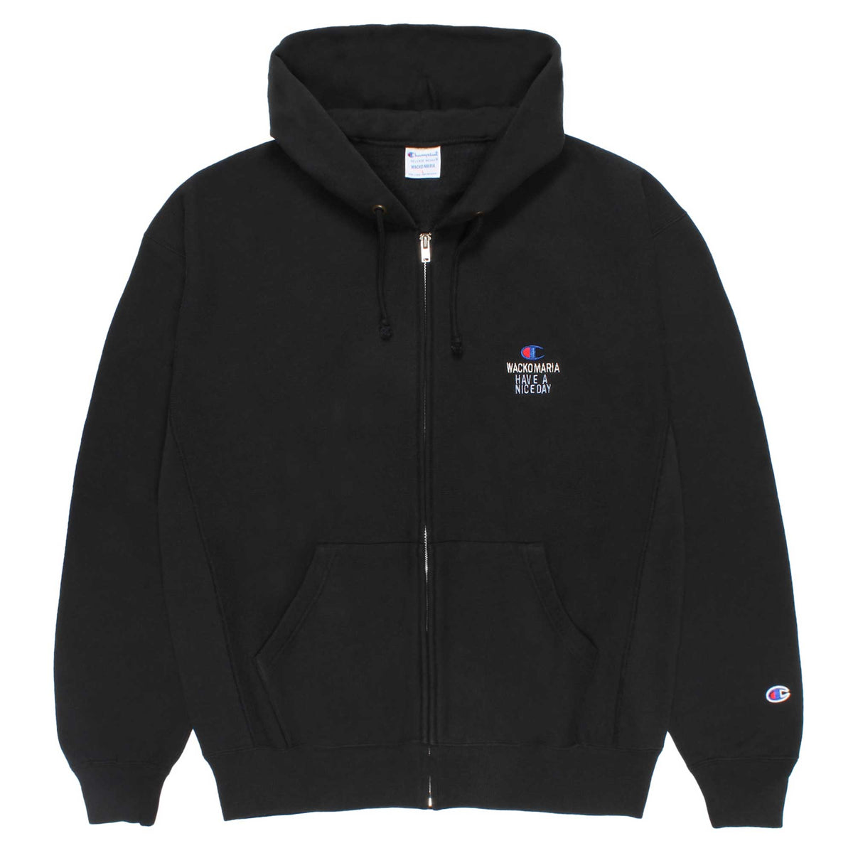 Champion × WACKO MARIA リバースウィーブ(R) ジップフーデッドスウェットシャツ (C8-E128)