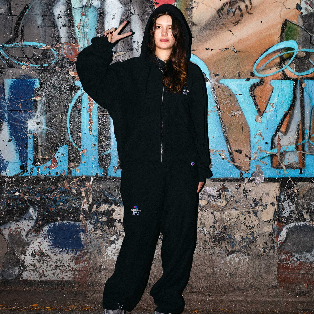 Champion × WACKO MARIA リバースウィーブ(R) スウェットパンツ (C8-E222)