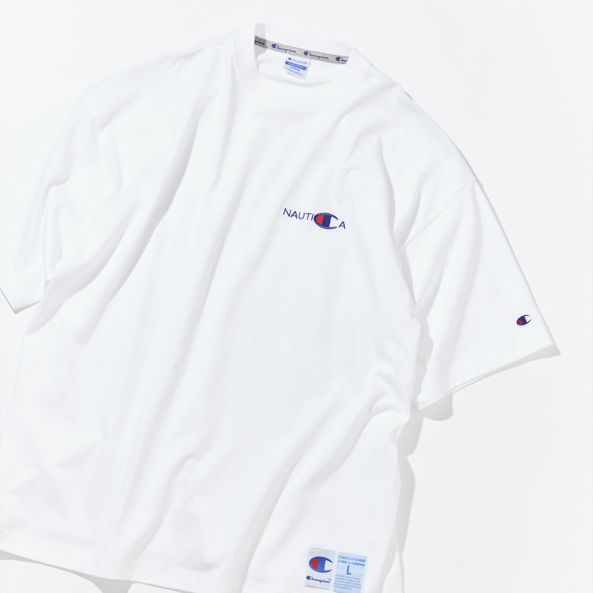 Champion × NAUTICA ショートスリーブ Tシャツ (C8-E304)