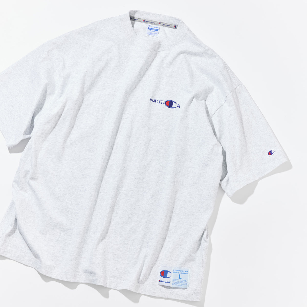 Champion × NAUTICA ショートスリーブ Tシャツ (C8-E304)