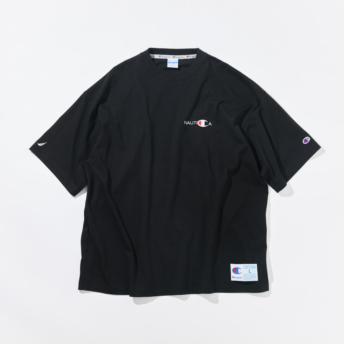 Champion × NAUTICA ショートスリーブ Tシャツ (C8-E304)