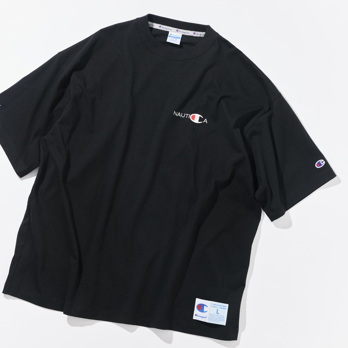 Champion × NAUTICA ショートスリーブ Tシャツ (C8-E304)