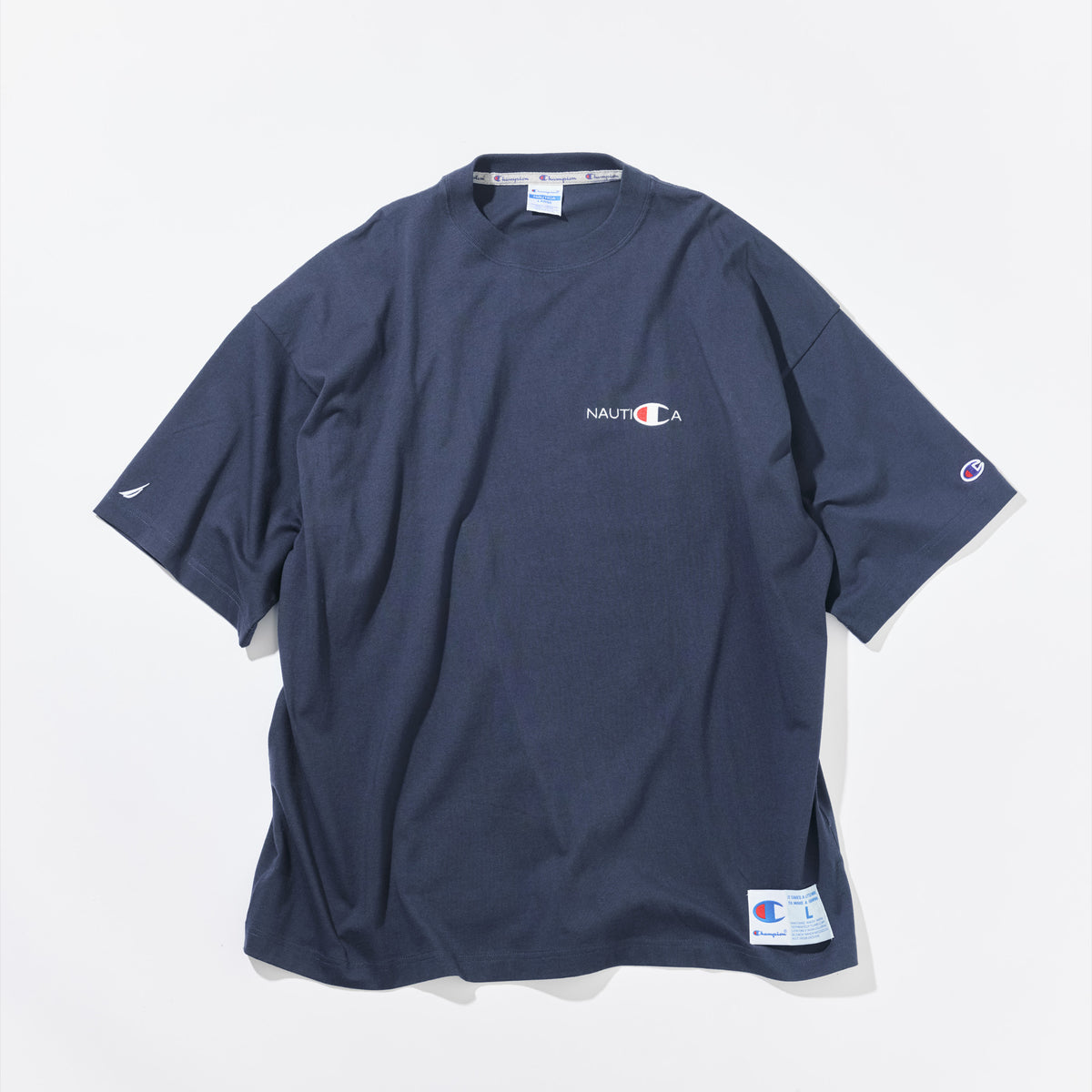 Champion × NAUTICA ショートスリーブ Tシャツ (C8-E304)