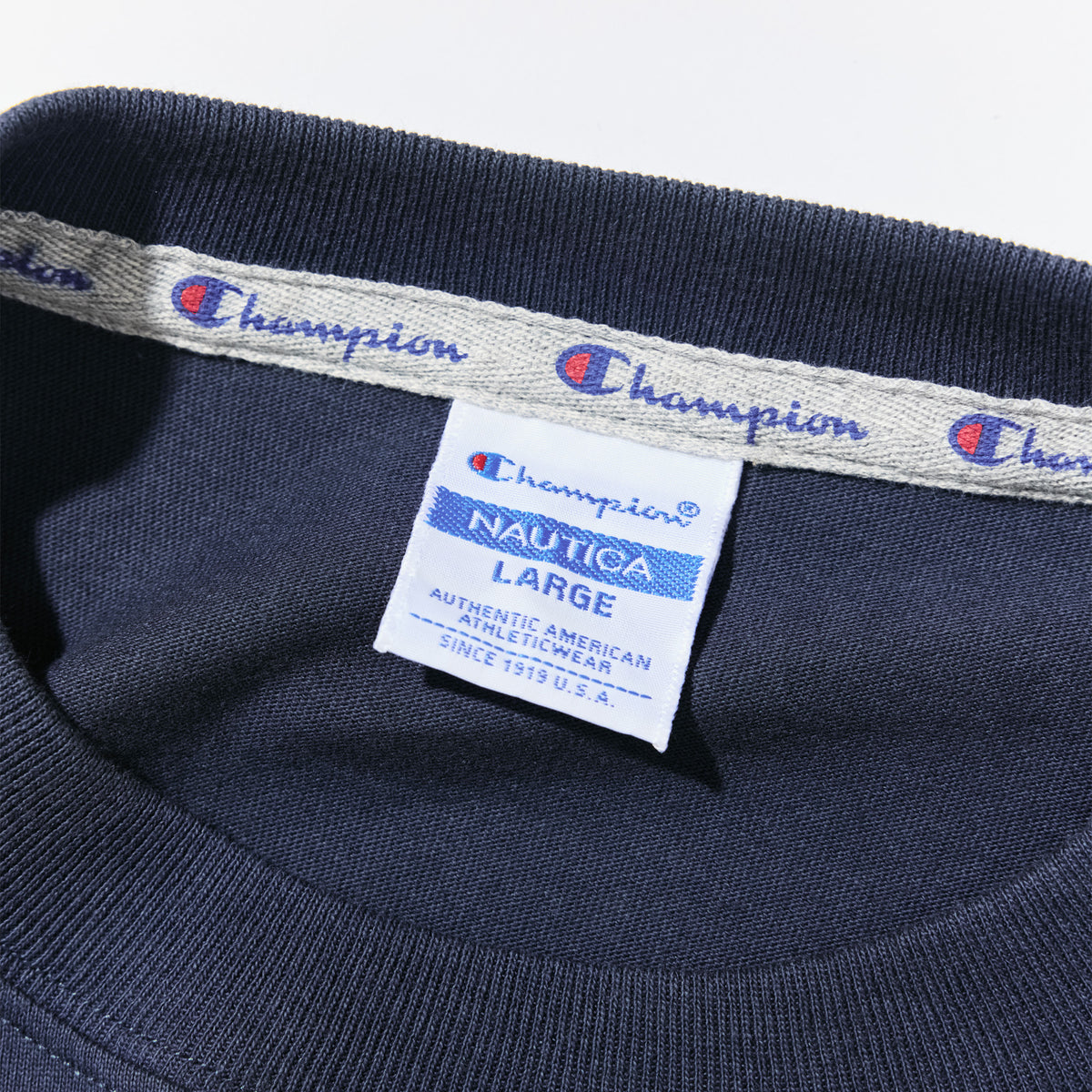 Champion × NAUTICA ショートスリーブ Tシャツ (C8-E304)