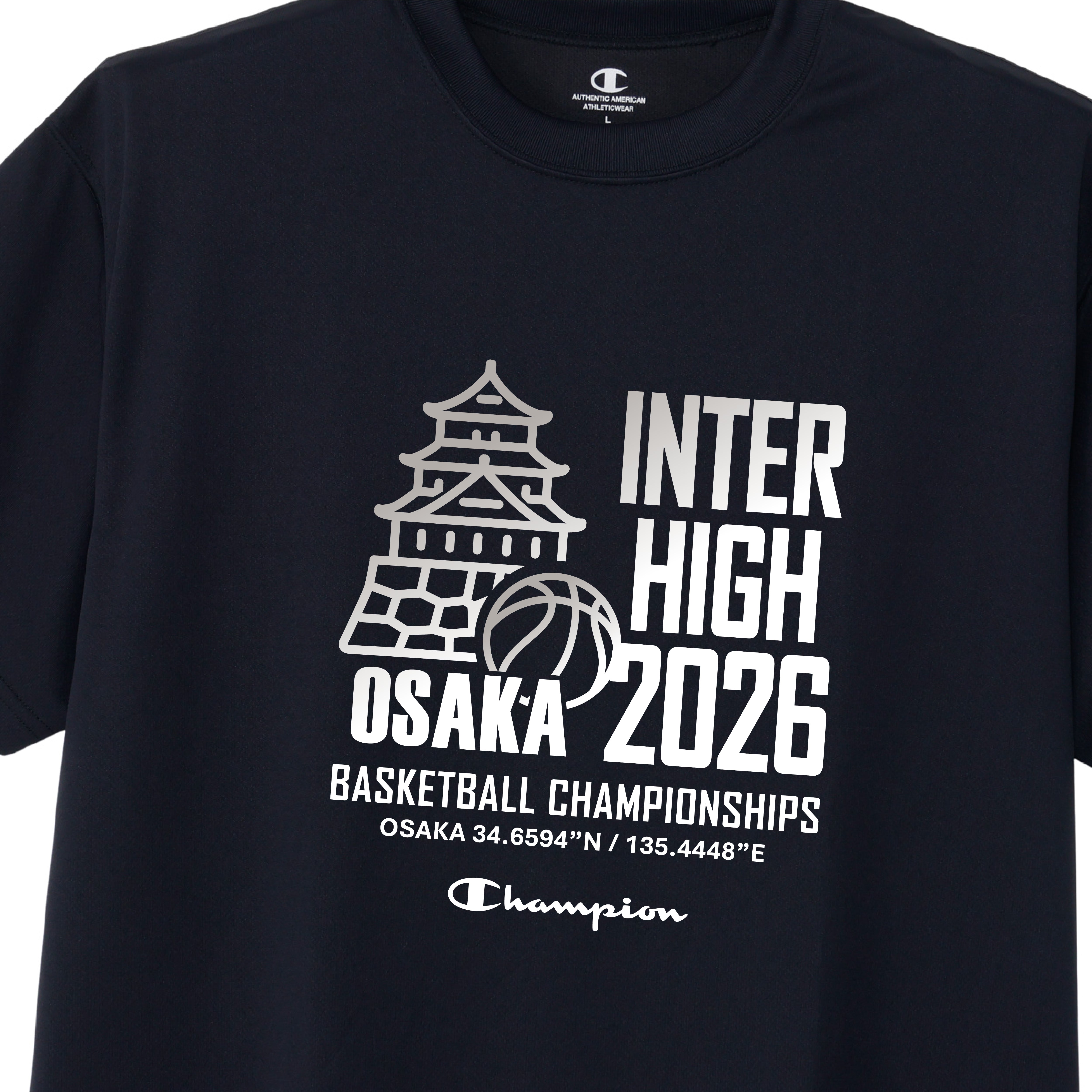 大阪府 インターハイ2026 バスケットボール競技 Tシャツ (C8-EB302)